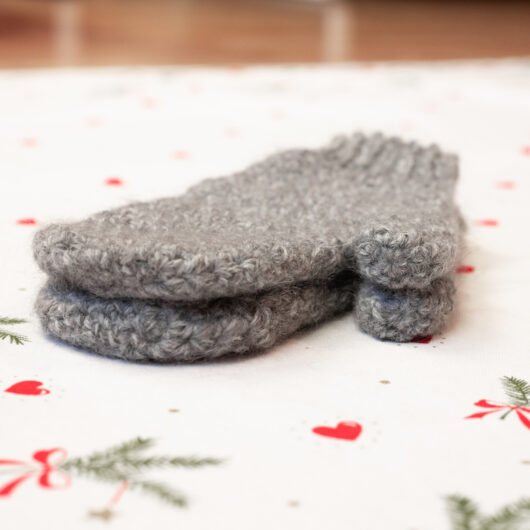 Warm Mittens - Adult Size - Gray - Image 2