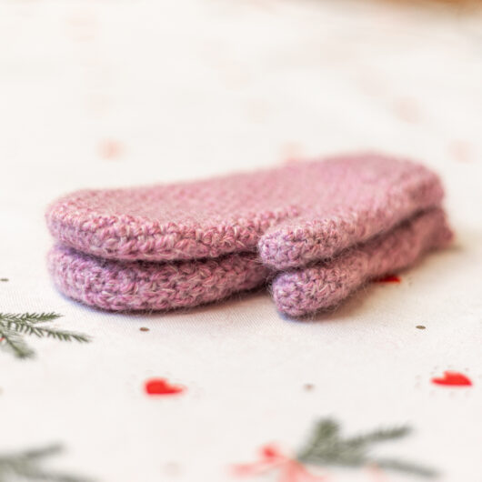 Warm Mittens - Kids Size - Pink - Image 2