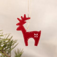 Red reindeer decoration