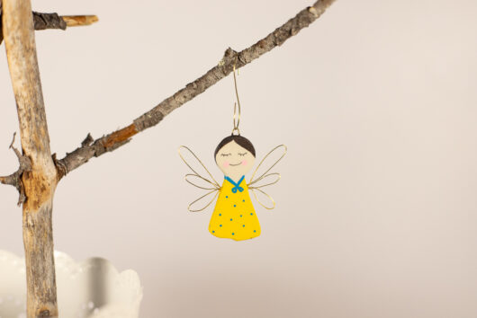 Yellow angel decoration