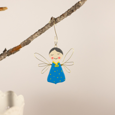 Blue angel decoration