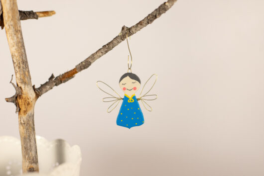 Blue angel decoration
