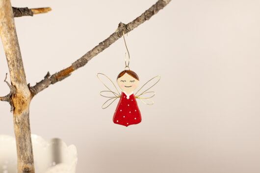 Red angel decoration