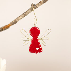 Red angel decoration