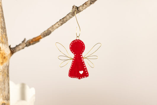 Red angel decoration