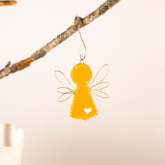 Yellow angel decoration