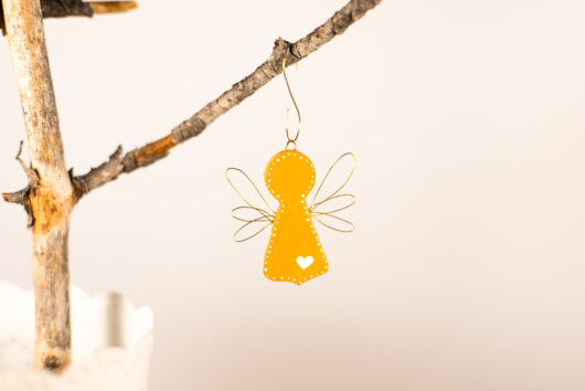 Yellow angel decoration