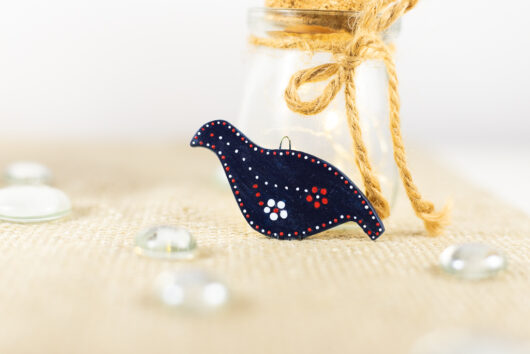 Blue ptarmigan decoration