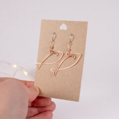 Fish earrings - copper