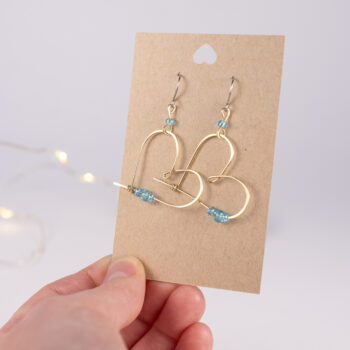 Sydänkorvakorut - messinki