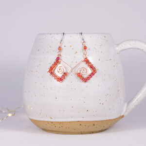 Spiral earrings – copper