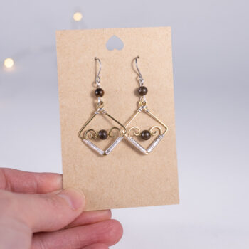 Earrings - brass