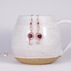 Nuottiavainkorvakorut - kupari