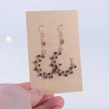 Pyöreät korvakorut - kupari