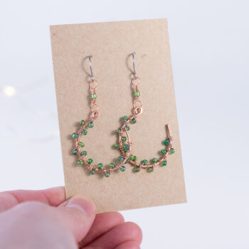 Pyöreät korvakorut - kupari