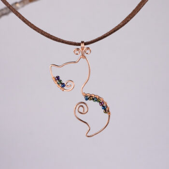 Fox pendant – copper