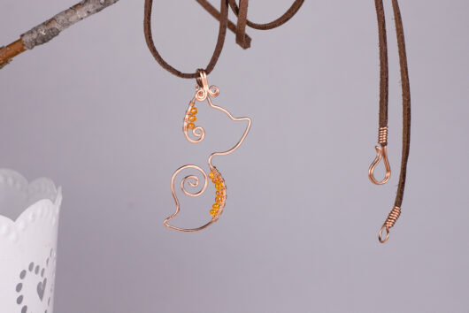 Fox pendant - copper - Image 2