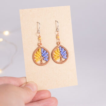 Tree of life earrings – copper