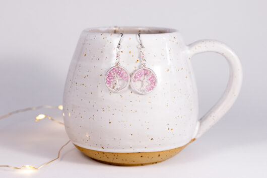 Tree of life earrings - silver-plated copper - Image 2