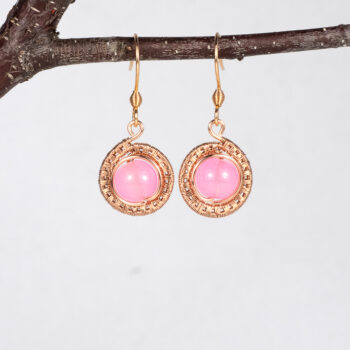 Náušnice - ružové