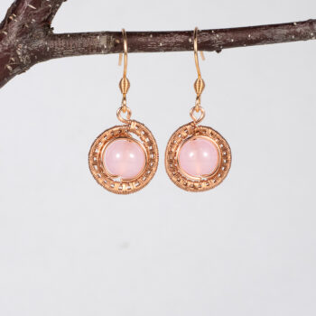 Náušnice - ružové