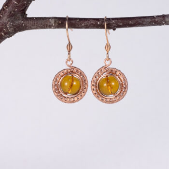 Náušnice - oranžové