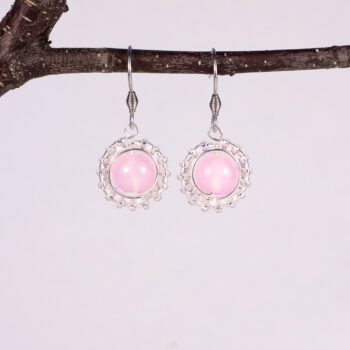 Náušnice - ružové