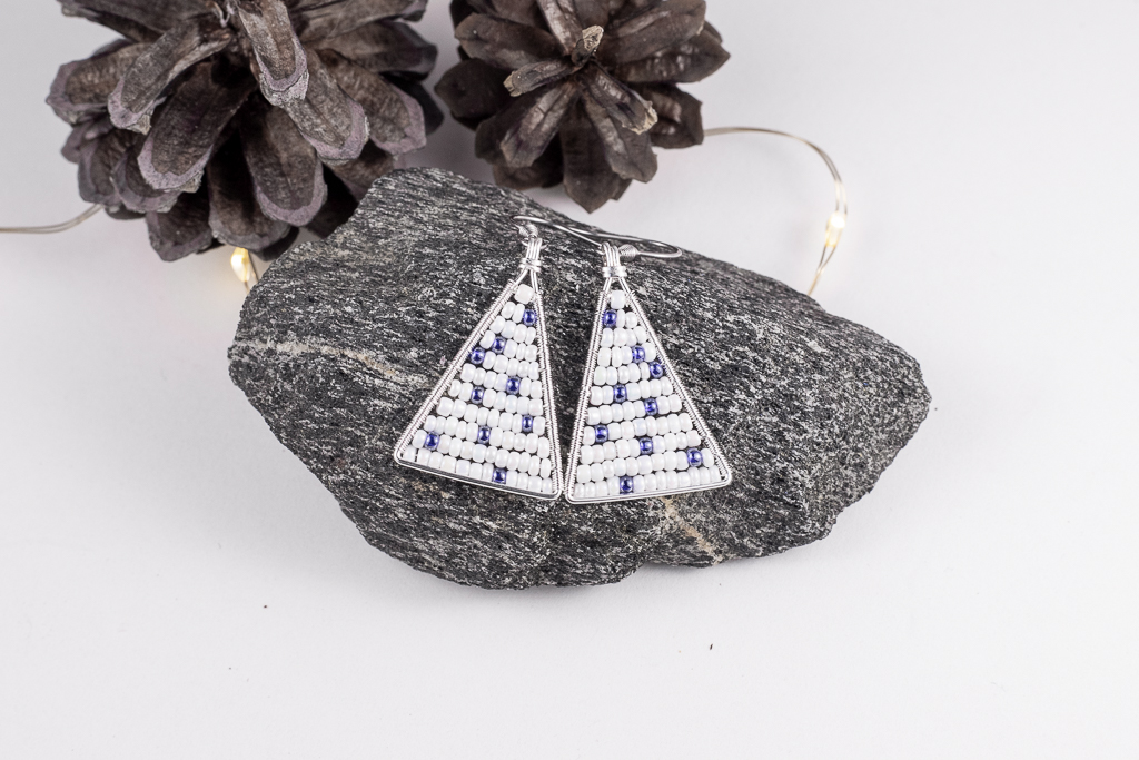 Joulukuusi-korvakorut - hopeoitu kupari - Image 2