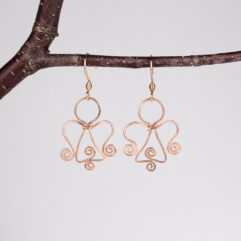 Angel earrings – copper