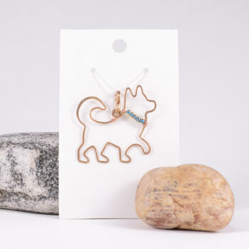 Medený prívesok - pes