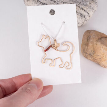 Medený prívesok - pes