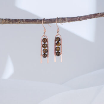 Tiikerinsilmä-korvakorut