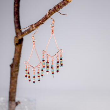 Hanging earrings